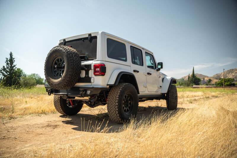 DV8 Offroad 2018 Jeep Wrangler JL MTO Series Rear Bumper w/ Optional Tire Carrier - #RBJL-13