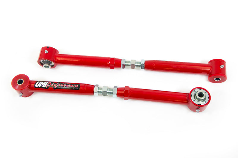 UMI Performance 1061-R On-Car Adjustable Control Arms Urethane/Roto-Joint Red