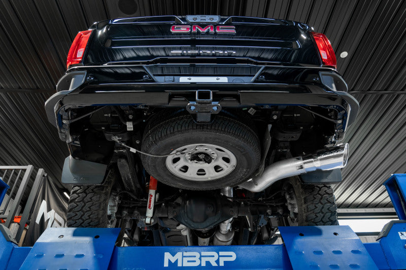 MBRP Silverado 2500HD 6.6L Armor Lite AL Steel 5in DPF Back Exhaust