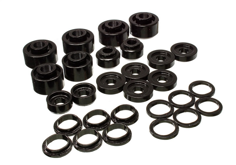 Energy Suspension for 99-07 Ford F-250/F-350 SD 2 Body Mount Set - Black 4.4120G