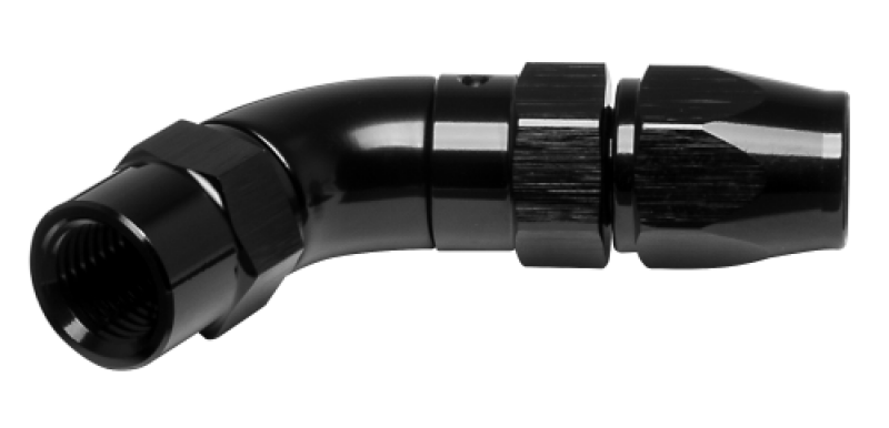 Vibrant -3AN 45 Degree High Flow Hose End Fitting for PTFE Lined Flex Hose
