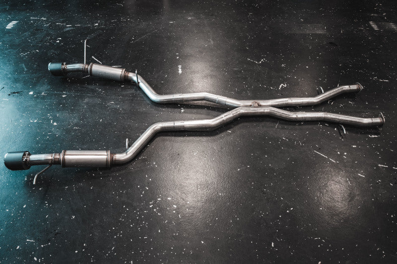 MBRP Durango SRT 6.4L Armor Pro T304 3in Cat Back Exhaust w/ CF Tips
