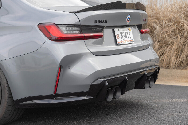 Dinan 21-27 BMW M3/M4 (G80/G82/G83) Valved Axleback Exhaust System - Black Tips