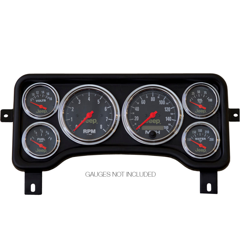 AutoMeter 5381 6 Gauge Direct Fit Dash Panel for 1997-2006 Jeep Wrangler TJ / 1999-2001 Jeep Cherokee XJ