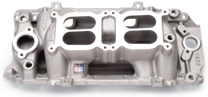 Edelbrock 7520 Manifold Dual Quad RPM Air Gap Big Block Chevrolet Oval Port