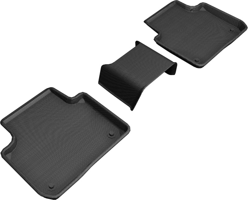3D MAXpider Kagu Rear Floor Mats for 2019 Porsche Cayenne