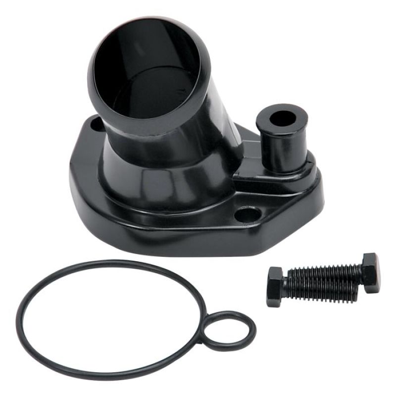 Edelbrock 48143 Steel Water Neck for Ford Small Block Windsor - Black