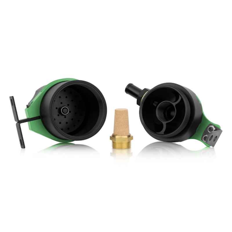 Mishimoto Universal Baffled Oil Catch Can - Green - #MMBCC-UNI-GN