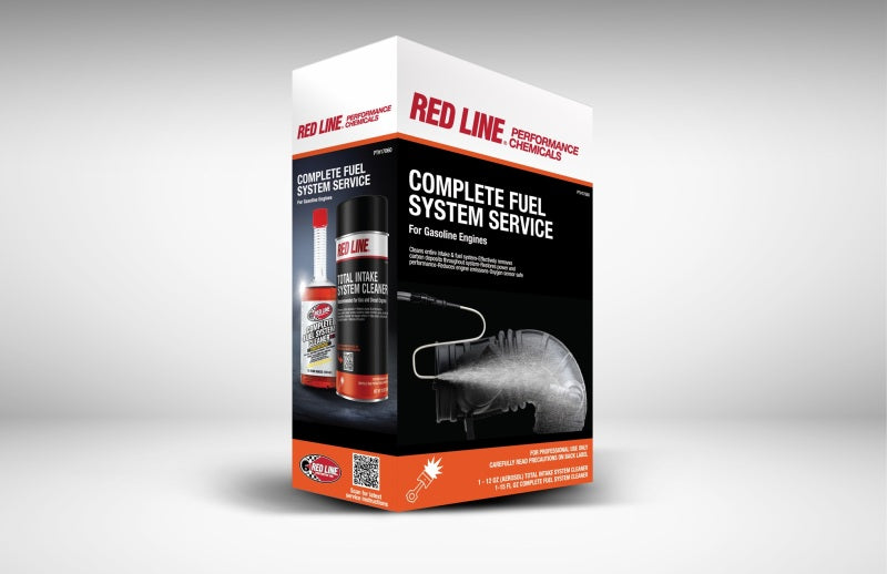 Red Line 17060 Complete Fuel System Service Kit w/ Intake Cleaner (4 Pack)