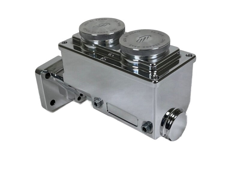 Baer Brakes Mopar 1-1/8in Bore Remaster 4-Bolt Right Port Master Cylinder Assembly - Polished