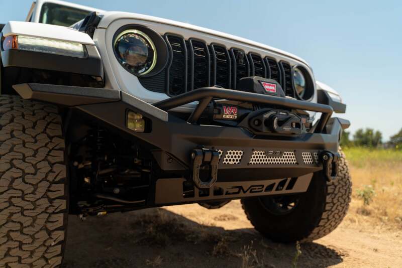 DV8 Offroad 07-18 Jeep Wrangler JK / 18-23 Wrangler JL / 20-23 Gladiator JT MTO Series Front Bumper - #FBJL-12