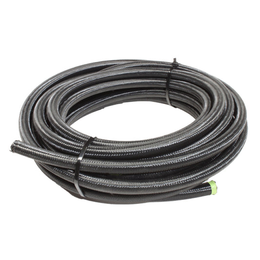 Snow Performance SNF-60630B 6AN Braided Stainless PTFE Hose - 30ft (Black)