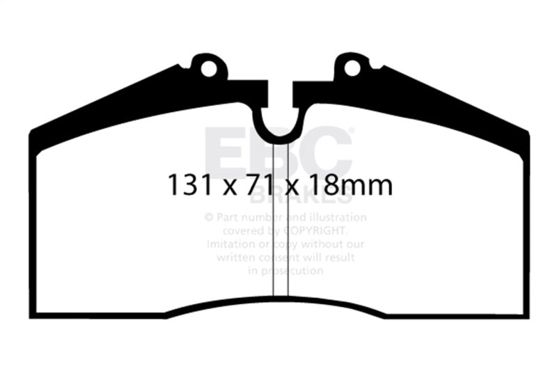 EBC 96-98 Porsche 911 (993) 3.6 Carrera 4S Redstuff Rear Brake Pads DP3767C