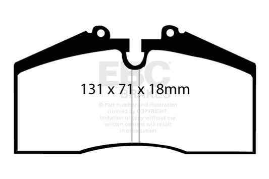 EBC 96-98 Porsche 911 (993) 3.6 Carrera 4S Redstuff Rear Brake Pads DP3767C
