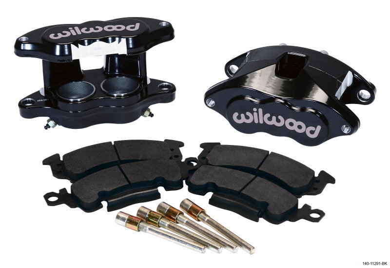 Wilwood D52 Front Caliper Kit - Black Powder 2.00 / 2.00in Piston 1.04in Rotor - #140-11291-BK