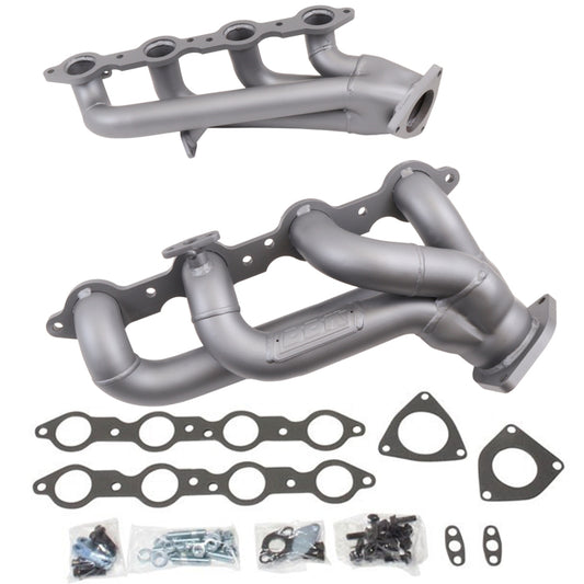 BBK Performance 4005 Shorty Headers 1-3/4 Titanium Ceramic for 1999-2013 Chevrolet Silverado 1500 / Tahoe / Suburban, GMC Sierra 1500 / Yukon (4.8L / 5.3L)
