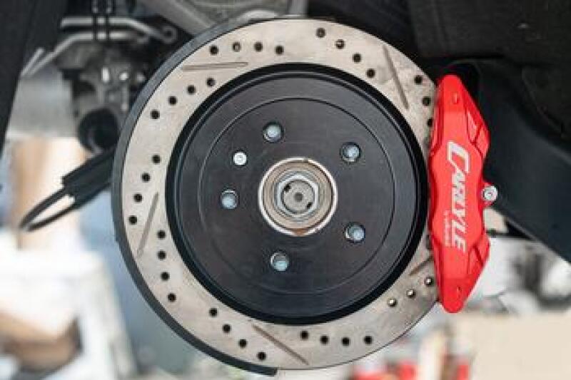 BMR 2014-2019 Chevrolet Corvette Brake Kit For 15in Conversion Drilled And Slotted Rotors/Red Calipers