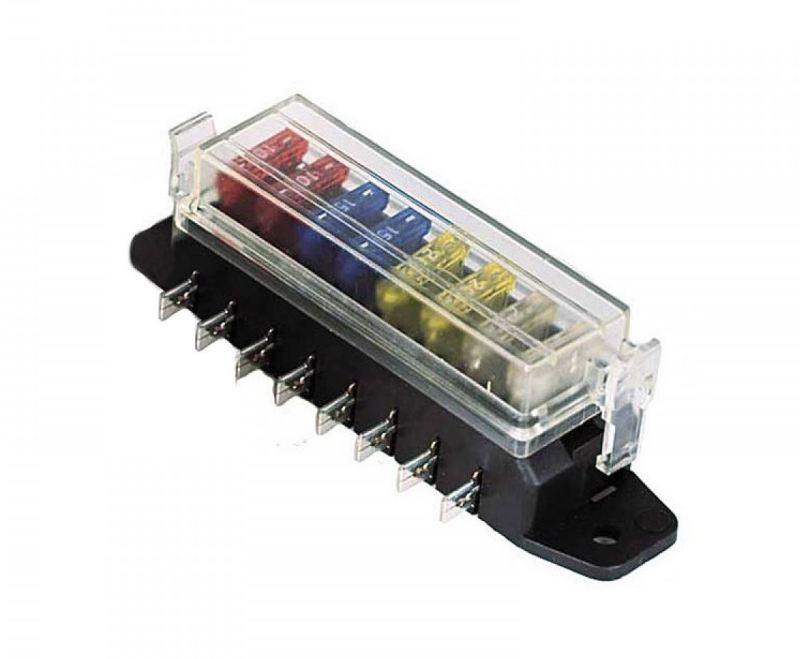 HELLA H84960111 8-Way Lateral Single Fuse Box Splashproof