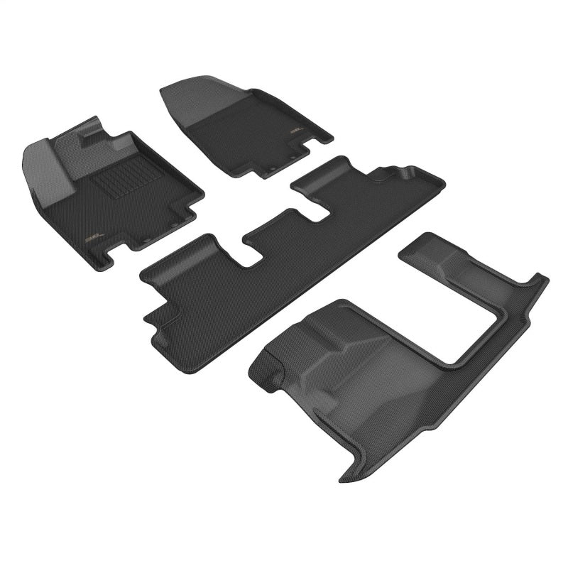 3D MAXpider Kagu Front, Rear & 3rd Row Floor Mats for 2022-2024 Nissan Pathfinder (8-Seat)