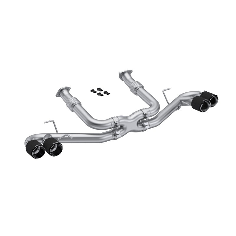 MBRP 20-23 Chevy Corvette C8 3in Cat Back Quad Split Rear Exit - T304