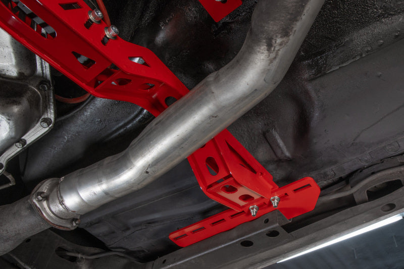UMI Performance 3108-R Modular Adjustable Transmission Crossmember Red