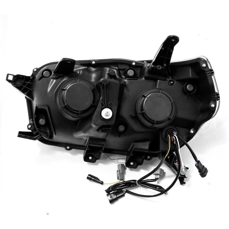 AlphaRex 880756 10-13 Toyota 4Runner LUXX LED Projector Headlights Plank Style Alpha Black w/Sequential Signal/DRL