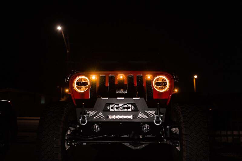 DV8 Offroad 2018+ Jeep JL Grill Amber Marker Lights - #GRJL-02