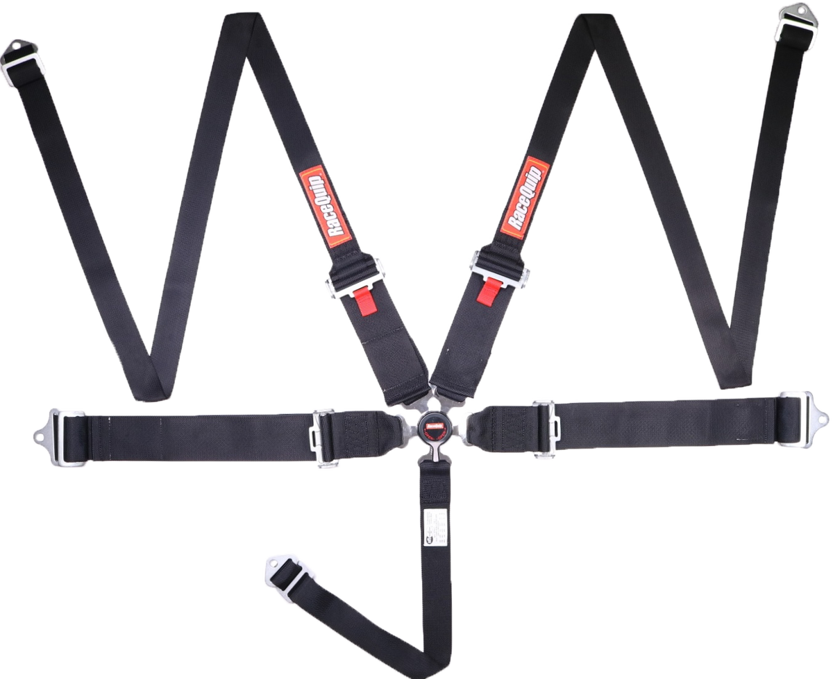 RaceQuip 745005 Black SFI Camlock 5-Point Pull-Down Lap Head & Neck Restraint Seat Belt