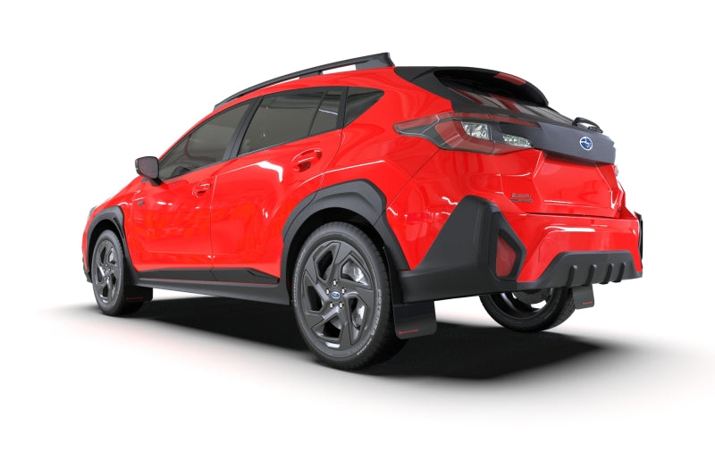 Rally Armor UR Mud Flaps - 2024-2026 Subaru Crosstrek - Black/Grey Logo - #MF106-UR-BLK-GRY