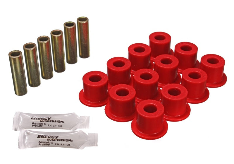 Energy Suspension for 72-81 Scout II Red Front Rear Spring Bushing Set 6.2102R