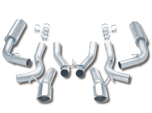 Borla 14663 96-02 Viper GTS/R/T-10 Coupe/Convertible 2dr w/ 2.5in Inlets SS Catback Exhaust System - #14663