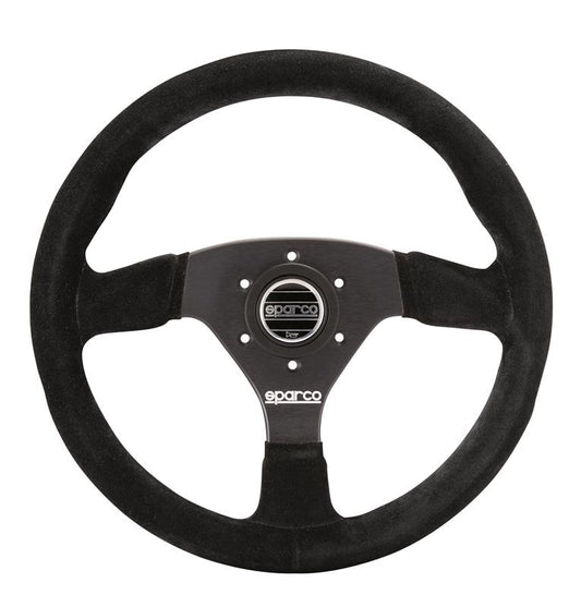 Sparco Steering Wheel 383 Suede Black w/ Logo