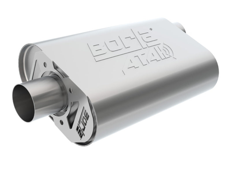 Borla 400941 CrateMuffler Big Block Mopar 383/413/426/440 2.5in Offset/Center 14inx4.35inx9in Oval Muffler - #400941