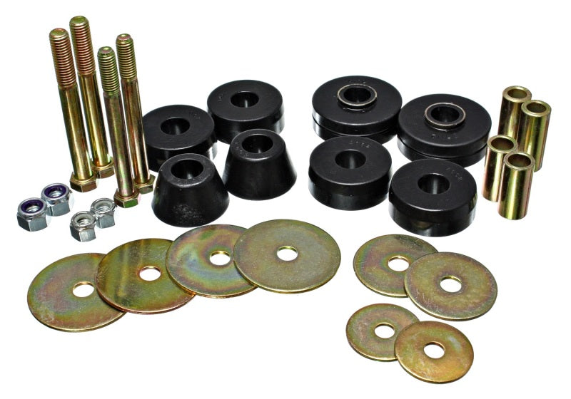 Energy Suspension for Chevy Pickup Body Mounts - Black 3.4137G