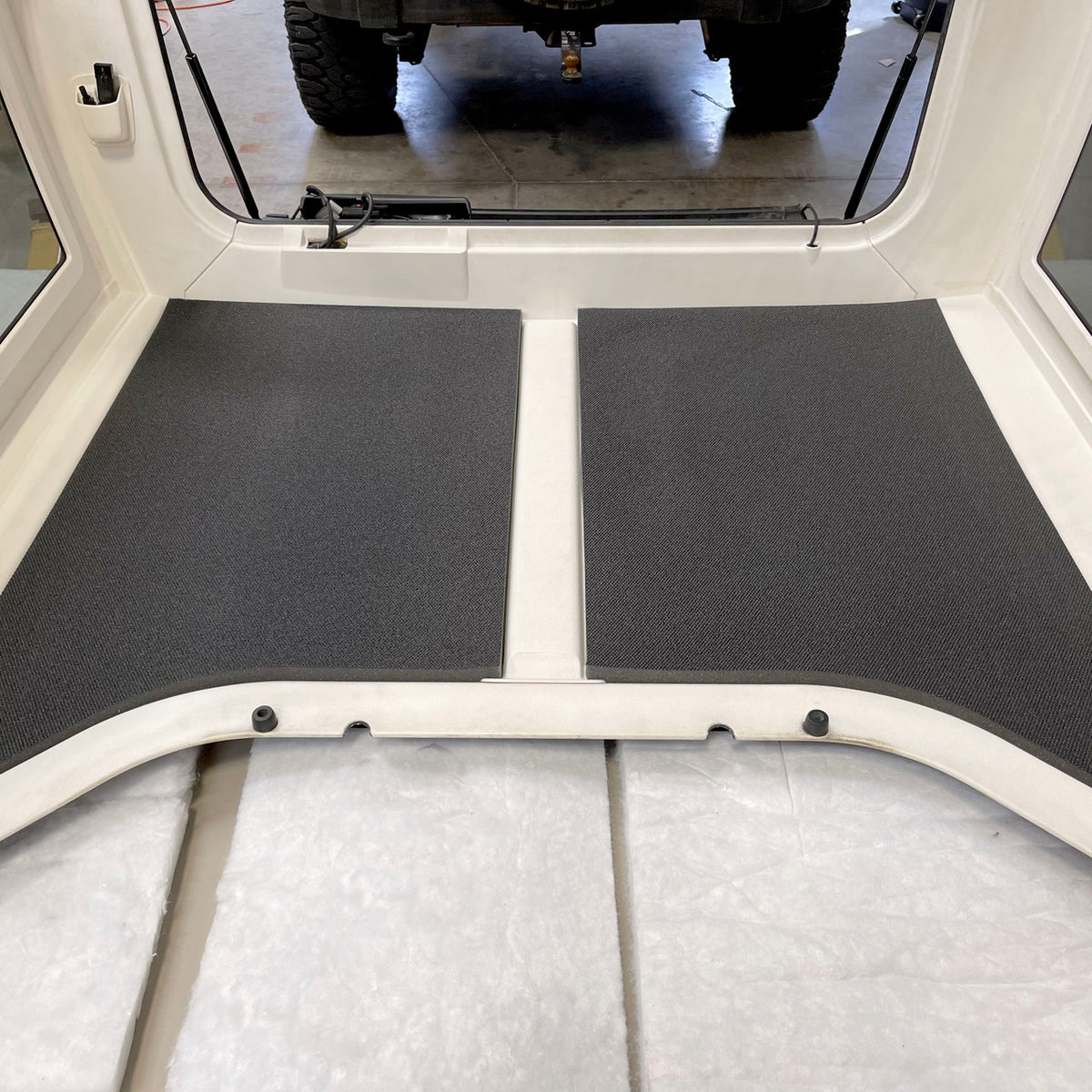 DEI for 2011-2018 Jeep Wrangler JK 2-Door Boom Mat Complete Headliner Kit - 6 Piece - White