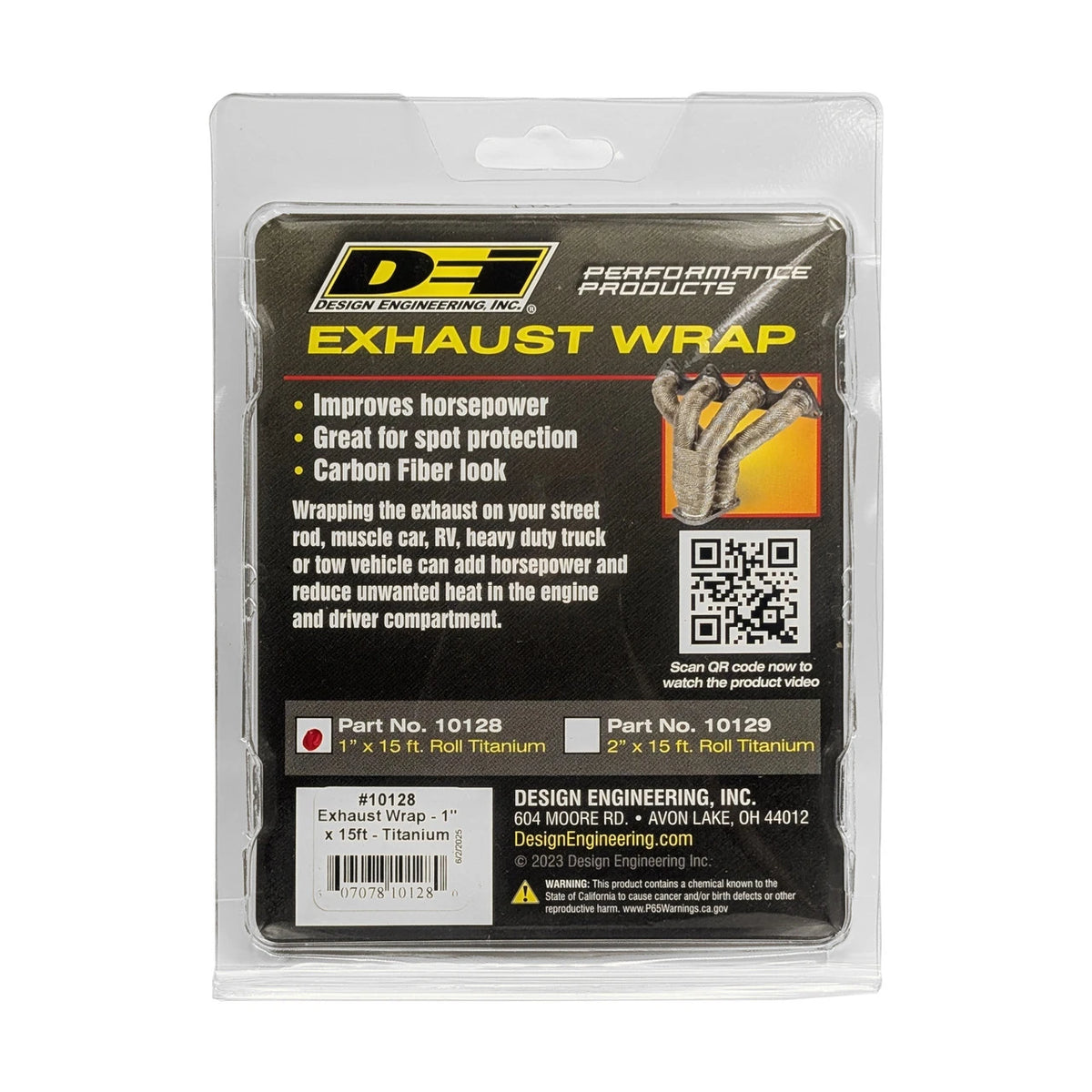 DEI Exhaust Wrap 1in x 15ft - Titanium