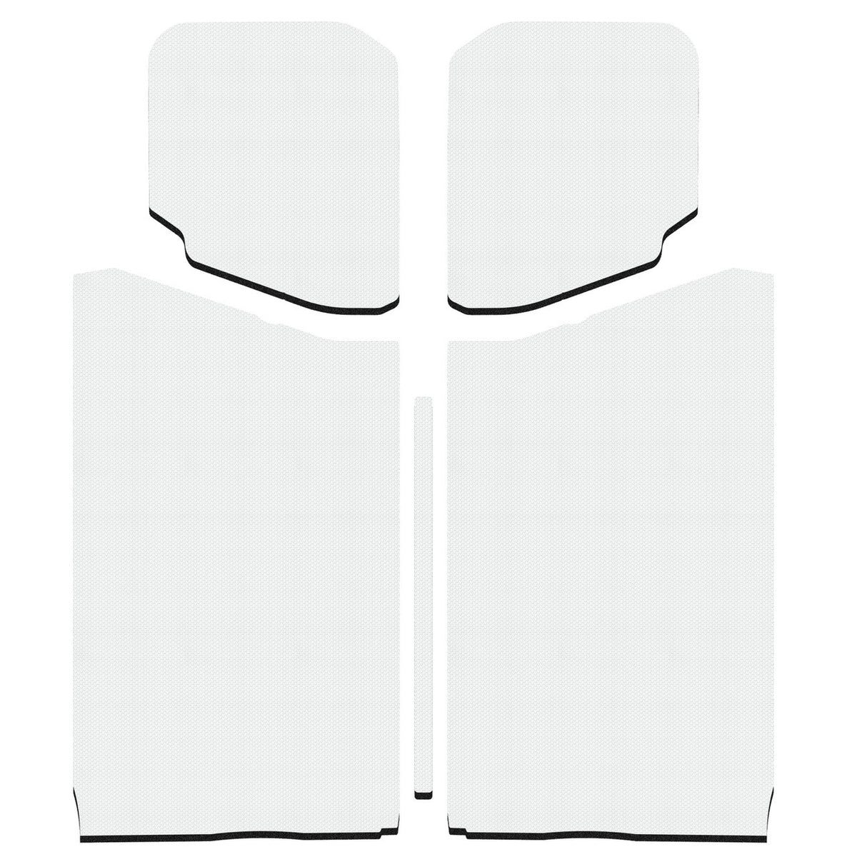 DEI for 2018-2023 Jeep Wrangler JL 2-Door Boom Mat Headliner - 5 Piece - White