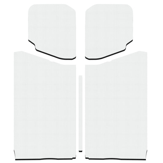 DEI for 2018-2023 Jeep Wrangler JL 2-Door Boom Mat Headliner - 5 Piece - White