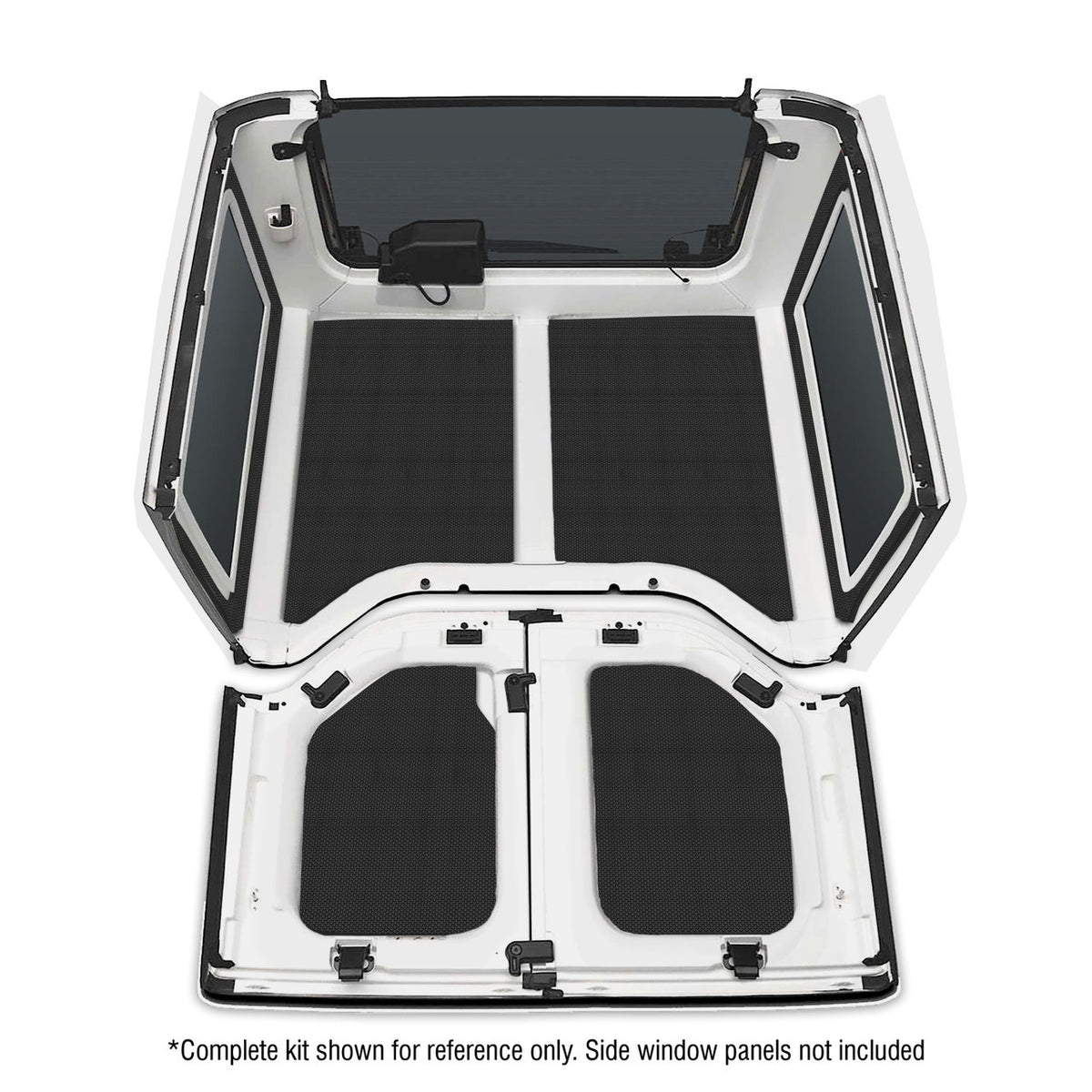 DEI for 2011-2018 Jeep Wrangler JK 2-Door Boom Mat Headliner - 4 Piece - Black