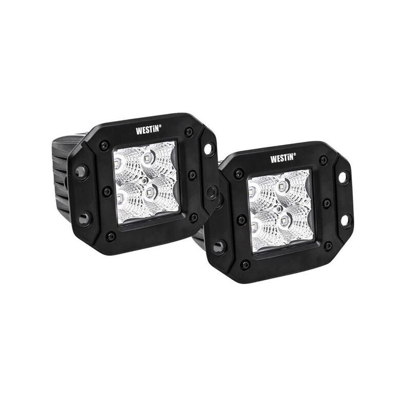 Westin 09-1218FM4 FM4Q 3W Osram with mounting hardware and pigtail connectors (set of 2) Black