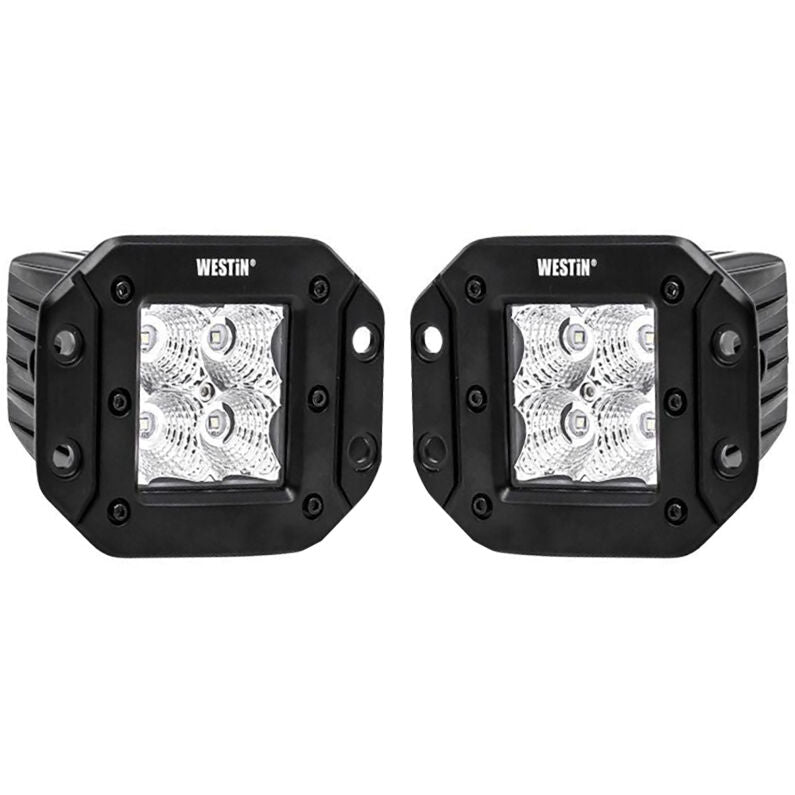 Westin 09-1218FM4 FM4Q 3W Osram with mounting hardware and pigtail connectors (set of 2) Black