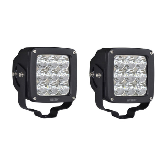 Westin 09-12219A-PR Axis LED Auxiliary Light 4.5 inch x 4.5 inch Square Spot Black