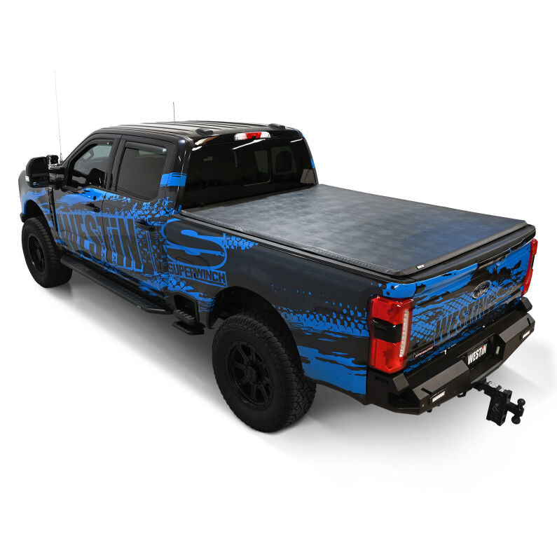 Westin 19-21005 Soft Tri-Fold Tonneau Cover for 2017-2026 F-250/350 Super Duty Black