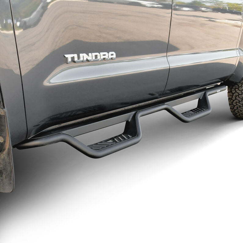 Westin 20-13255 Outlaw Drop Nerf Step Bars for 2007-2021 Toyota Tundra CrewMax Textured Black