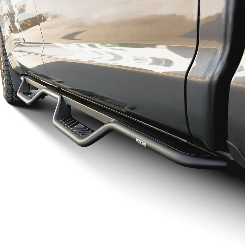 Westin 20-13255 Outlaw Drop Nerf Step Bars for 2007-2021 Toyota Tundra CrewMax Textured Black