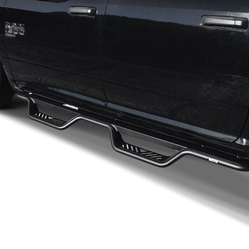 Westin 20-13565 Outlaw Drop Nerf Step Bars for 2009-2026 Ram 1500 Classic Crew Cab Textured Black