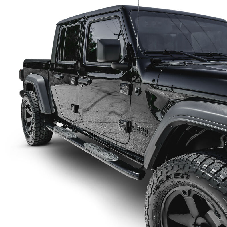 Westin 21-54165 PRO TRAXX 5 Wheel to Wheel Oval Nerf Step Bars for 2020-2026 Jeep Gladiator Black