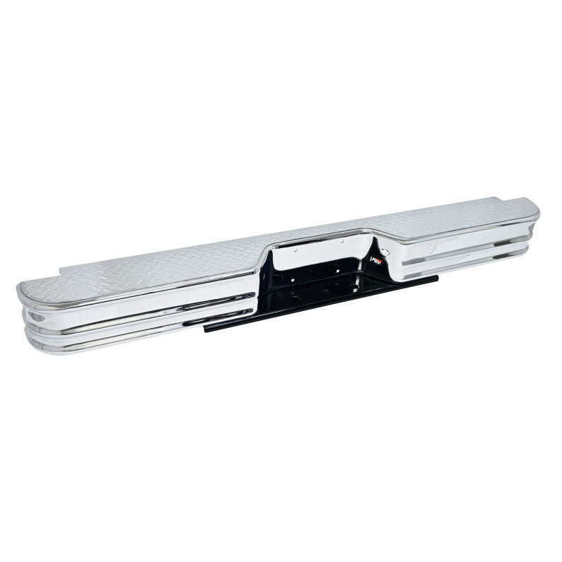 Westin 21000 Fey Diamondstep Universal Bumper for 1967-1997 Chevrolet/Dodge/Ford Chrome
