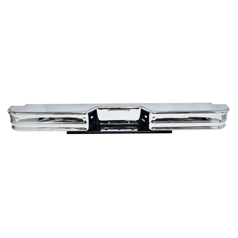 Westin 21000 Fey Diamondstep Universal Bumper for 1967-1997 Chevrolet/Dodge/Ford Chrome
