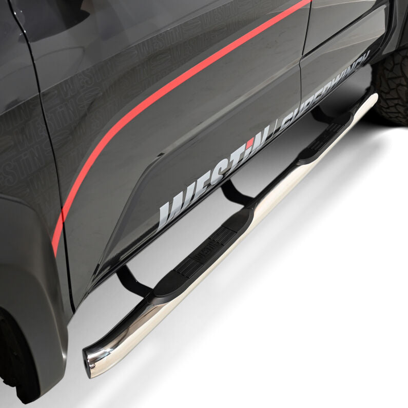 Westin 23-2780 E-Series 3 Nerf Step Bars for 2024-2026 Tacoma Double Cab Stainless Steel